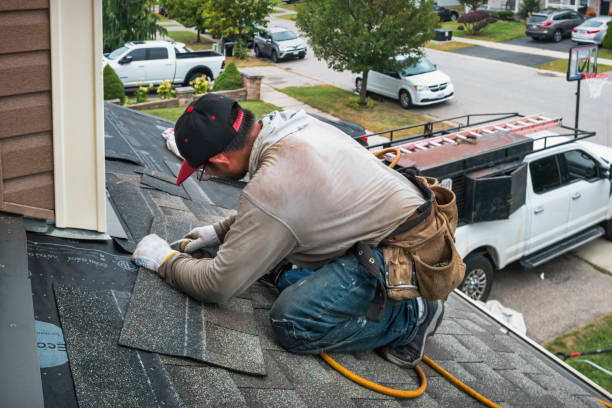 Professional Roof Inspection technician working in Douglas, MA